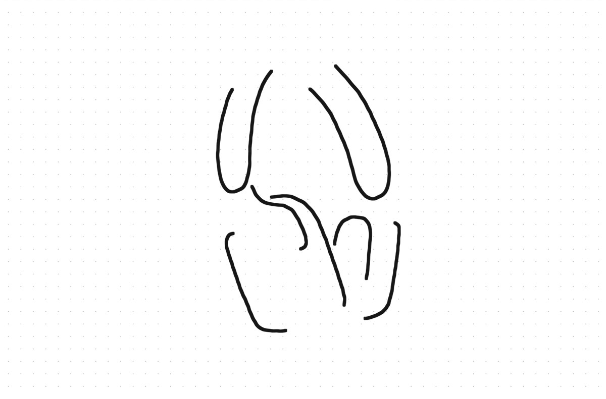 Before: rough sketch